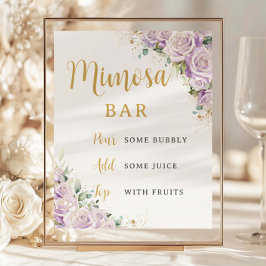 Budget Lila Paarse Roos Bloemen Mimosa Bar