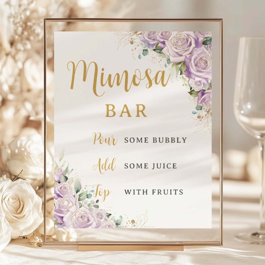 Budget Lila Paarse Roos Bloemen Mimosa Bar