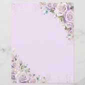 Budget Lila Paarse Roos Bloemen Mimosa Bar (Achterkant)