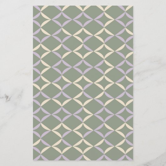 Budget Lila Sage Elegant Geometric Wedding Invite (Achterkant)