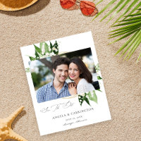 Budget Lily the Valley Floral Save the Date Photo
