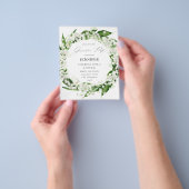 Budget Lily van de Valley Floral Graduation Party Flyer (Hand)