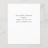 Budget Lily van de Valley Floral Graduation Party Flyer (Achterkant)