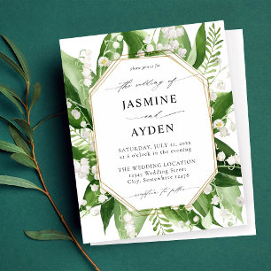 Budget Lily van de Valley White Floral Wedding