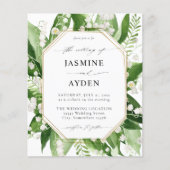 Budget Lily van de Valley White Floral Wedding (Voorkant)