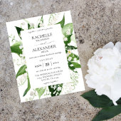 Budget Lily van de Valley White Floral Wedding 2 Flyer