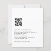 BUDGET line kunst krijgt gouden Glitter QR bruilof (Achterkant)