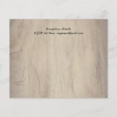 Budget Lininart Cabin in Bossen Wedding Invite (Achterkant)