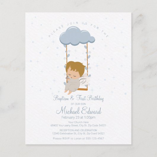 Budget Little Angel, First Birthday en Baptisme (Voorkant)