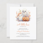 Budget Little Boo Ghosts Pumpkin Herfst Baby showe (Voorkant)