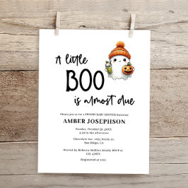 Budget Little Boo Halloween Baby shower Invitation