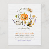 Budget Little Boo Halloween Pumpkin Baby shower (Voorkant)