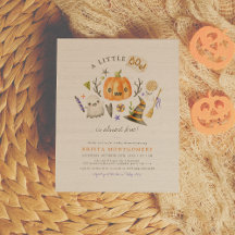 Budget Little Boo Halloween Pumpkin Baby shower