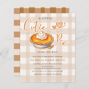 Budget Little Cutie Pie Pumpkin Pie Baby shower