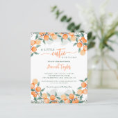 Budget Little Cutie Summer Baby shower Invitation (Staand voorkant)