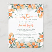 Budget Little Cutie Summer Baby shower Invitation (Voorkant)
