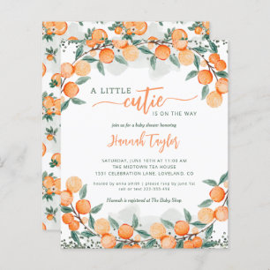 Budget Little Cutie Summer Baby shower Invitation