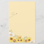 Budget Little Honey Bee Baby shower Invitation (Achterkant)