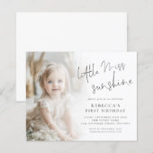 Budget Little Miss Sunshine Foto 1e verjaardag (Voorkant / Achterkant)