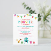 Budget Little Monster Baby shower Halloween (Staand voorkant)