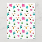 Budget Little Monster Baby shower Halloween (Achterkant)