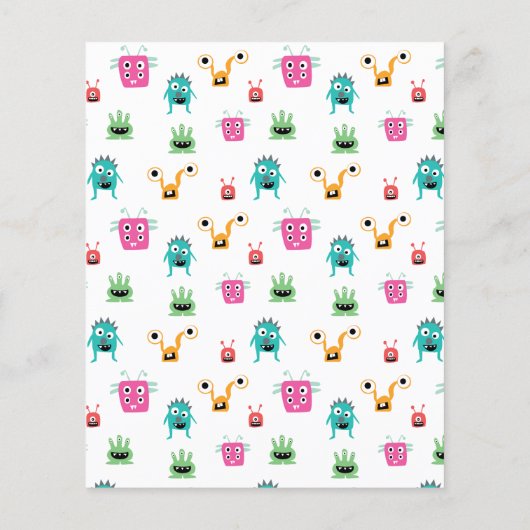 Budget Little Monster Verjaardag Jongen Halloween (Achterkant)