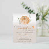 Budget Little Pumpkin Autumn Herfst Baby shower (Staand voorkant)