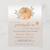 Budget Little Pumpkin Autumn Herfst Baby shower (Voorkant)