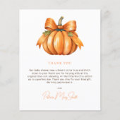 Budget Little Pumpkin Baby shower Dank u (Voorkant)