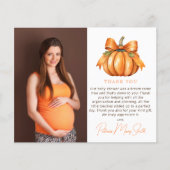 Budget Little Pumpkin Baby shower Dank u (Voorkant)
