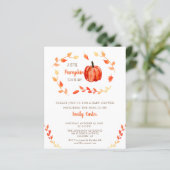 Budget Little Pumpkin Baby shower Herfst Foliage (Staand voorkant)