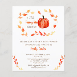 Budget Little Pumpkin Baby shower Herfst Foliage