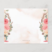 Budget Little Pumpkin Baby shower Invitation (Achterkant)