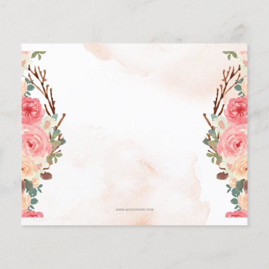 Budget Little Pumpkin Baby shower Invitation (Achterkant)