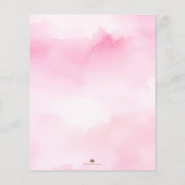 Budget Little Pumpkin Baby shower Invitation Girl Flyer (Achterkant)