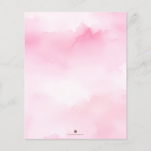 Budget Little Pumpkin Baby shower Invitation Girl Flyer (Achterkant)