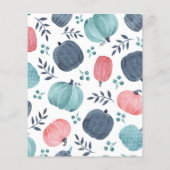 Budget Little Pumpkin Baby Sprinklr Uitnodiging (Achterkant)