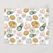 Budget Little Pumpkin Boho Birthday Party Foto (Achterkant)