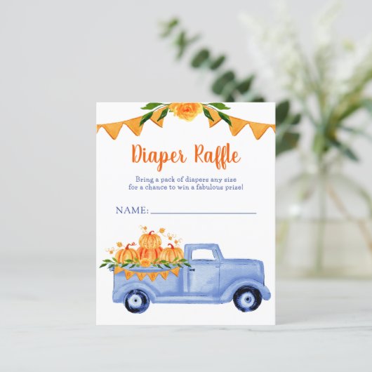 Budget Little Pumpkin Boy Luier Raffle (Staand voorkant)