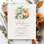 Budget Little Pumpkin Floral Herfst Baby shower