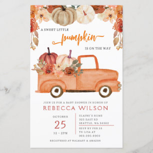 Budget Little Pumpkin Genderneutraal Baby shower