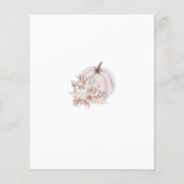 Budget Little Pumpkin Girl Baby shower Invitation Flyer (Achterkant)