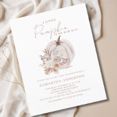 Budget Little Pumpkin Girl Baby shower Invitation Flyer