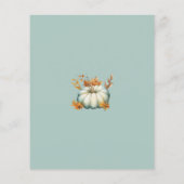 Budget Little Pumpkin Herfst Baby shower Invitatio Flyer (Achterkant)