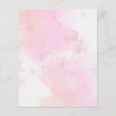 Budget Little Pumpkin Pink Floral 1e Verjaardag (Achterkant)