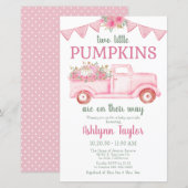 Budget Little Pumpkin Twin Girl Baby Sprinkle (Voorkant / Achterkant)