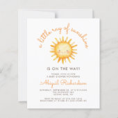 Budget Little Ray of Sunshine QR Code Babyfeestje (Voorkant)