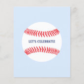 Budget Little Slugger Honkbal Verjaardag Uitnodigi (Achterkant)