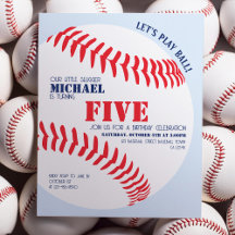 Budget Little Slugger Honkbal Verjaardag Uitnodigi