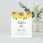 Budget Little Sunflower First Birthday One Elegant (Staand voorkant)